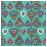 cute peacock feather pattern fabric