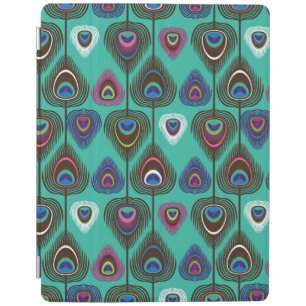 cute peacock feather pattern iPad smart cover
