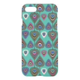 cute peacock feather pattern iPhone SE/8/7 case