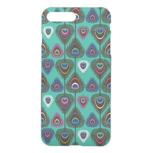 cute peacock feather pattern iPhone 8 plus/7 plus case