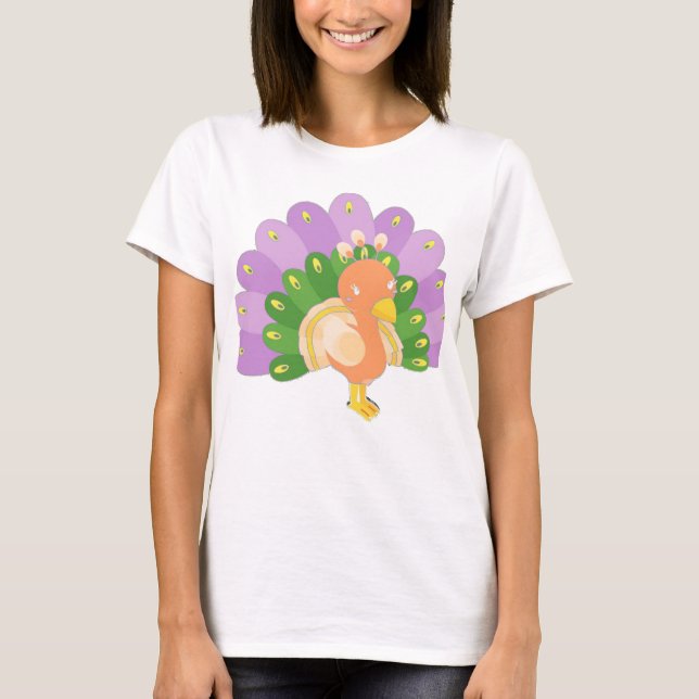 Cute Peacock tshirt  (Front)