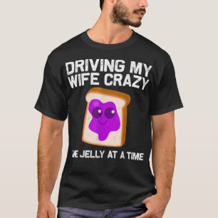 Cute Peanut Butter And Jelly Art Men Dad Matching  T-Shirt
