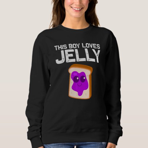 Cute Peanut Butter And Jelly For Boys Matching BFF Sweatshirt