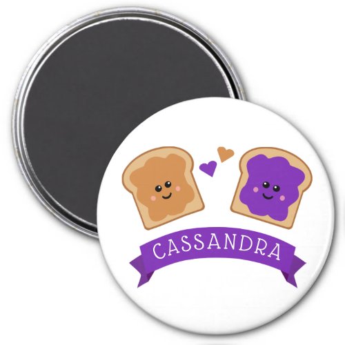 Cute Peanut Butter and Jelly Magnet