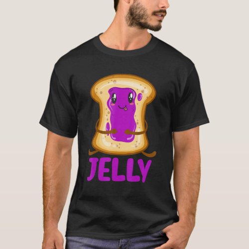 Cute Peanut Butter And Jelly Pbj Matching Costume T_Shirt