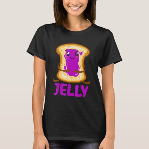 Cute Peanut Butter And Jelly Pb+j Matching Costume T-Shirt