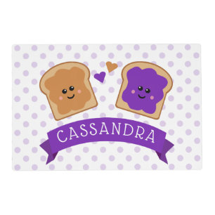 Cute Peanut Butter and Jelly Placemat