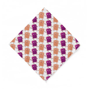 Cute peanut butter and jelly sandwich cartoon bandana