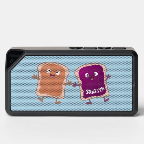 Cute peanut butter and jelly sandwich cartoon bluetooth speaker