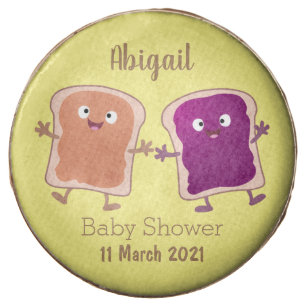 Cute peanut butter and jelly sandwich cartoon chocolate covered oreo