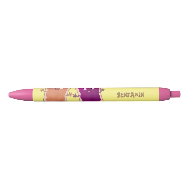 Cute peanut butter and jelly sandwich cartoon pen (Front)