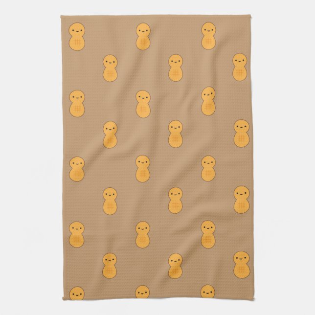 Cute Peanut Pattern Kitchen Towel (Vertical)
