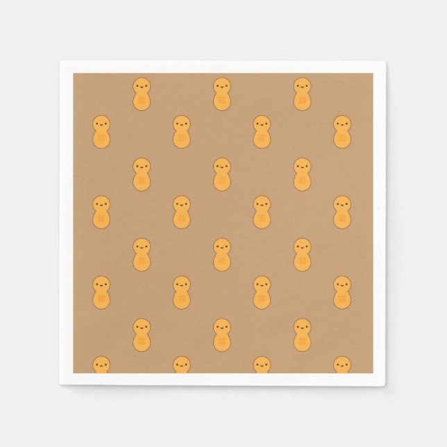 Cute Peanut Pattern Napkins (Front)
