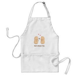 Cute Peanuts Nuts About You Pun Love Humor Adult Apron