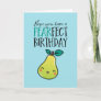 Cute Pear Fruit Pun Funny Pearfect Birthday Card