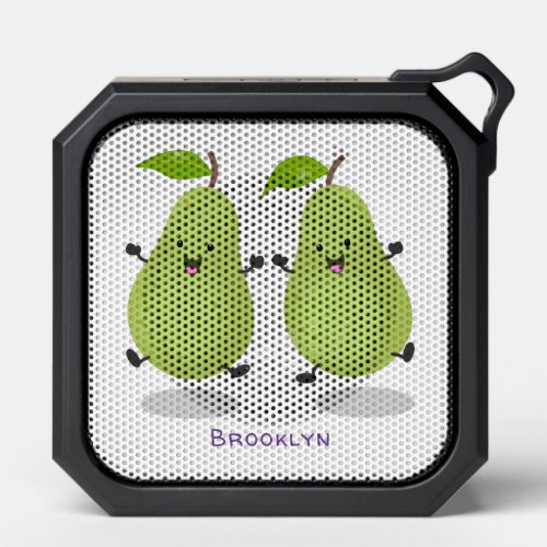 Cute pear pair cartoon illustration bluetooth speaker