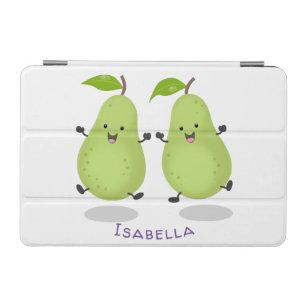 Cute pear pair cartoon illustration iPad mini cover