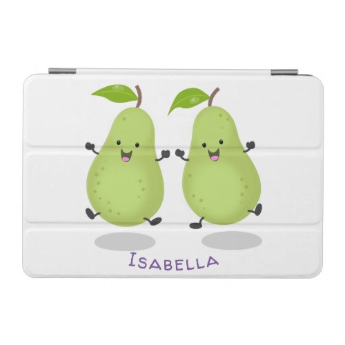 Cute pear pair cartoon illustration iPad mini cover