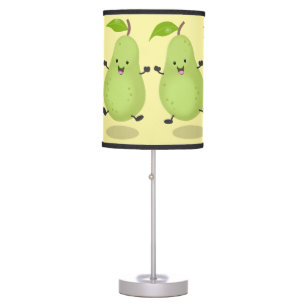 Cute pear pair cartoon illustration table lamp
