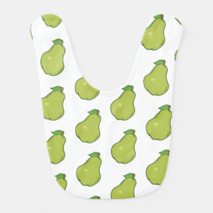 Cute Pear Pattern Baby Bib