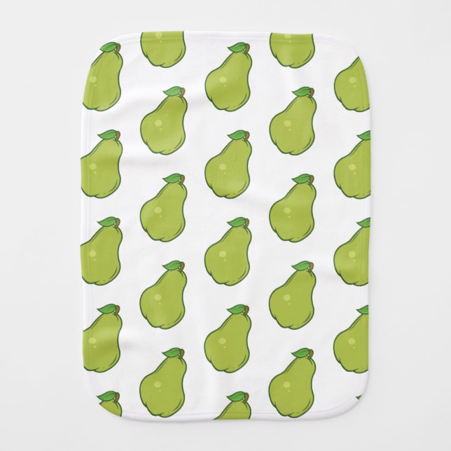 Cute Pear Pattern Burp Cloth (Front)