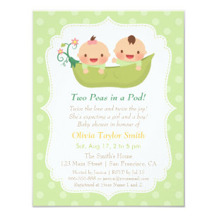 Twin Boys Baby Shower Invitations Zazzle