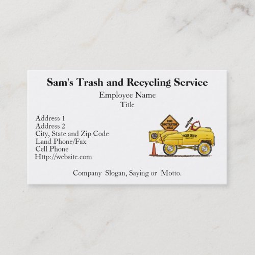 Cute Peddle Truck Peddle Car Business Card Template