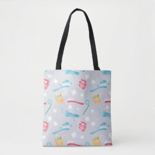 Cute Pediatric Dental Practice Dental Supplies Tote Bag