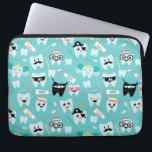 Cute Pediatric Dental Practice Tooth Pattern Laptop Sleeve<br><div class="desc">Cute Pediatric Dental Practice Tooth Pattern Laptop Sleeve.</div>