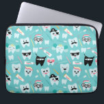 Cute Pediatric Dental Practice Tooth Pattern Laptop Sleeve<br><div class="desc">Cute Pediatric Dental Practice Tooth Pattern Laptop Sleeve.</div>