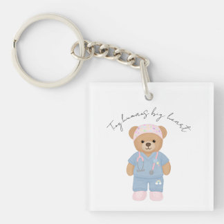 Cute Pediatric Nurse Acrylic Keychain