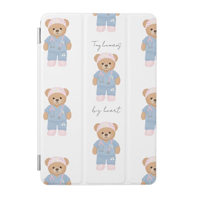 Cute Pediatric Nurse iPad Case (Front)