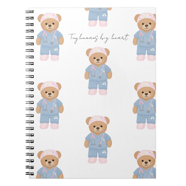 Cute Pediatric Nurse Notebook (Front)