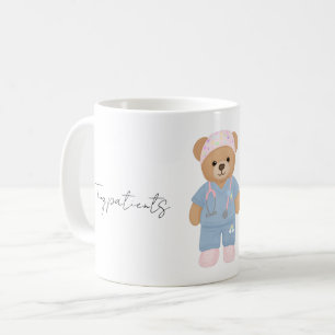 Cute Pediatric Nurse Teddy Bear Mug