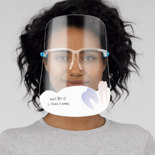 Cute Pediatrics Dental Tooth Illustration Face Shield