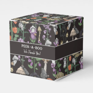 Cute Peek-a-Boo Ghosts Fall Halloween Baby Shower Favor Boxes