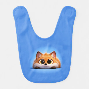 Cute Peekaboo Fox Baby Bib