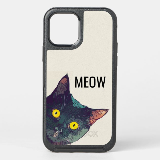 Cute Peeking Cat Design Smartphone Case
