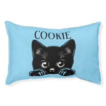 Cute Peeking Cat Personalized