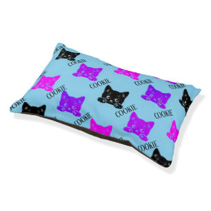Cute Peeking Cat Personalized Pet Bed