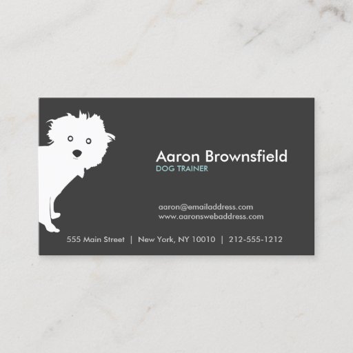 Customizable PUP (gray) Business Card