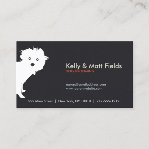 Customizable PUP (dark) Business Card