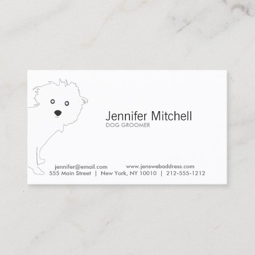 PUP (white) Business Card