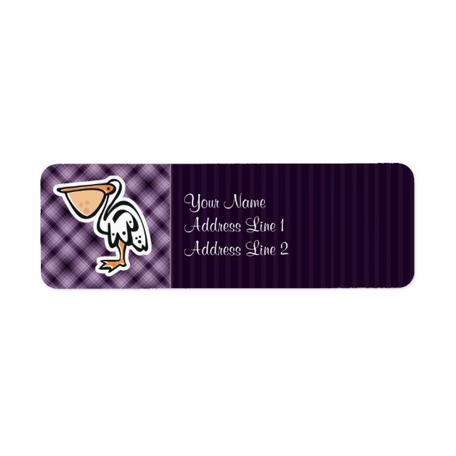 Cute Pelican; Purple Label (Front)