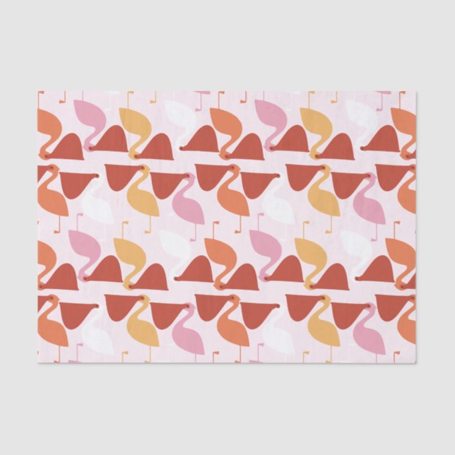 Cute Pelican Tissue Paper (Front)