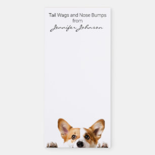 Cute Pembroke Welsh Corgi Magnetic Notepad
