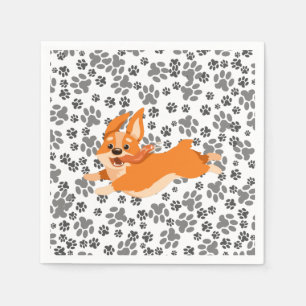 Cute Pembroke Welsh Corgi   Napkins