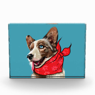 Cute Pembroke Welsh Corgi Photo Block