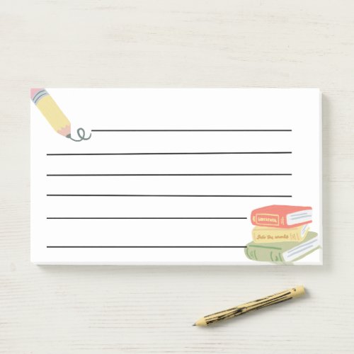 Cute Pencil Book  Post_it Notes