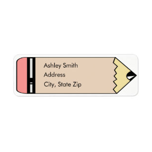 Cute Pencil Return Address Labels